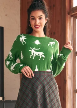 Enchanted Eve Boatneck Sweater Jade Dream Best