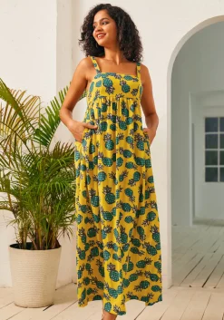 BTC Enchanted Forest Maxi Dress Pineapple Hot