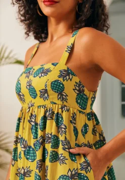 BTC Enchanted Forest Maxi Dress Pineapple Hot