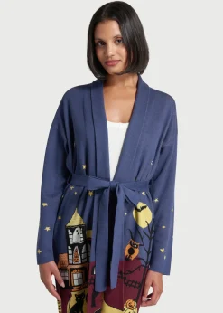 ModCloth Enter If You Dare Coatigan Blue Cardi Hot