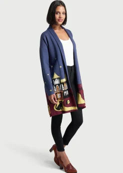 ModCloth Enter If You Dare Coatigan Blue Cardi Hot