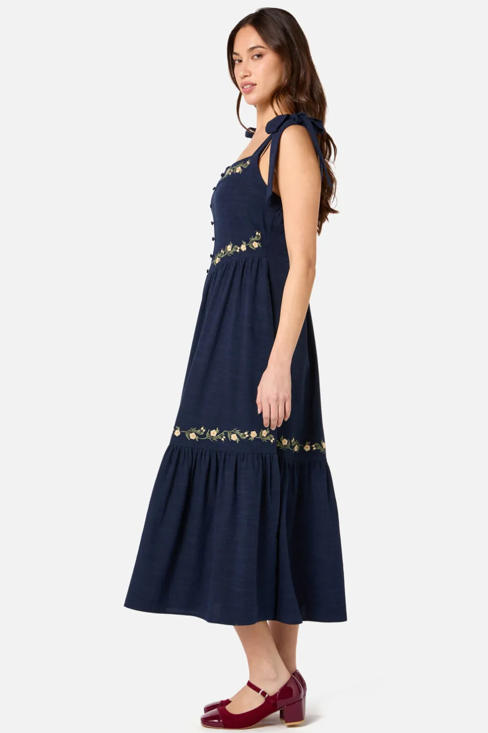 Esme Embroidered Midi Dress Best