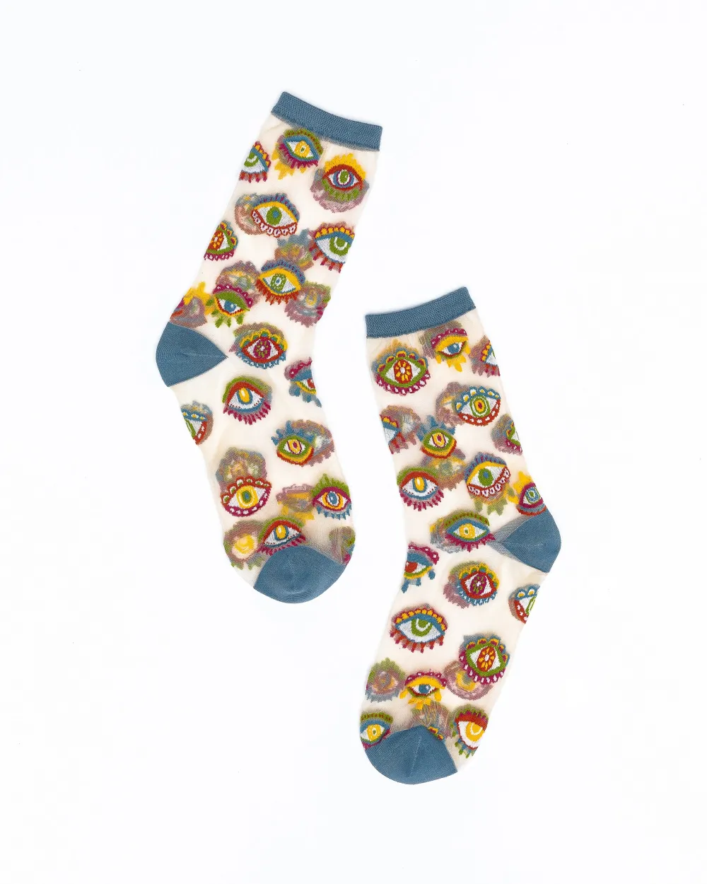 Evil Eye Sheer Crew Sock Outlet