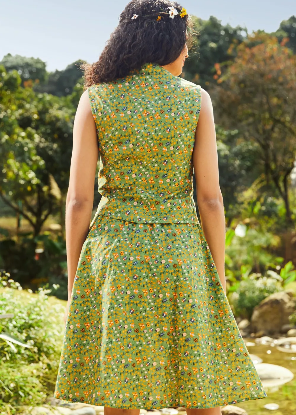 BTC Feel the Morning Breeze Convertible Collar Shirt Whimsy Wings Discount