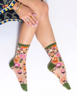 Feeling Foxy Sheer Ankle Sock New