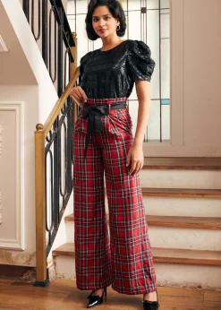 Festive Frolic Bubble Sleeve Crew Midnight New