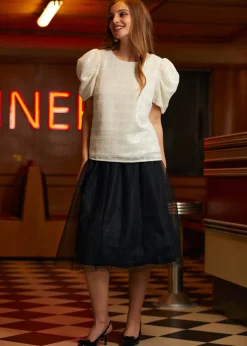 Festive Frolic Bubble Sleeve Crew Pop the Champagne Discount