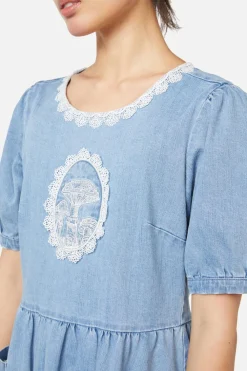 Field Shroom Denim Dress Discount