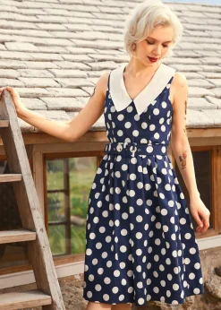 BTC Find Me in Palm Springs Fit & Flare Dress Delightful Darkness New