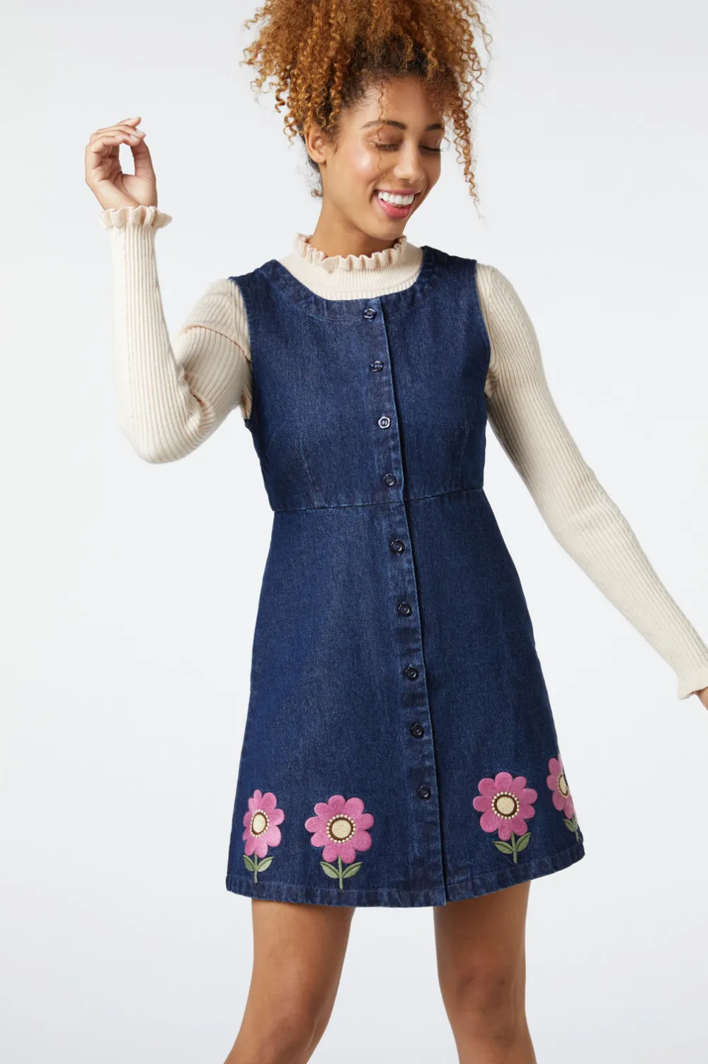 Fiona Embroidered Pinny Clearance