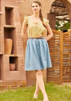 Fit To Be Tied Top Orange Bloom Online