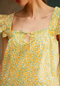Fit To Be Tied Top Orange Bloom Online