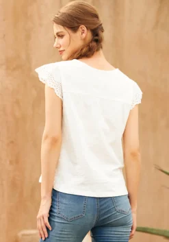 Fit To Be Tied Top White Outlet