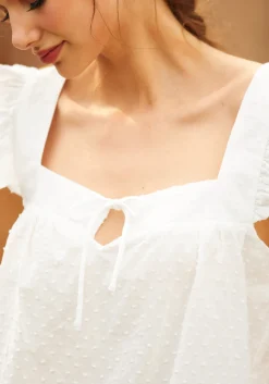 Fit To Be Tied Top White Outlet