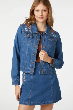 Flora Embroidered Jacket Discount