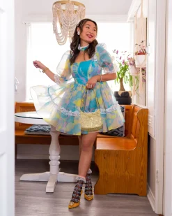 Floral Bow Ruffle Black Sheer Ankle Sock Discount