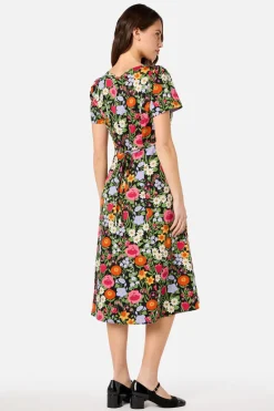 Floral Field Midi Dress Discount
