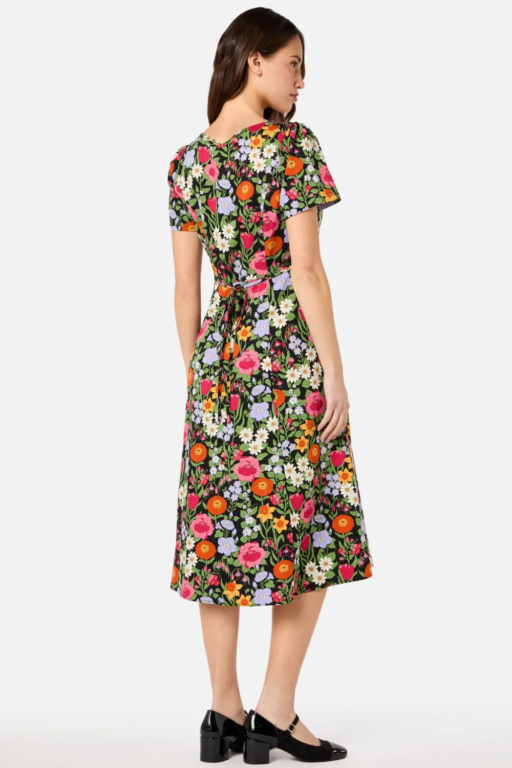 Floral Field Midi Dress Discount