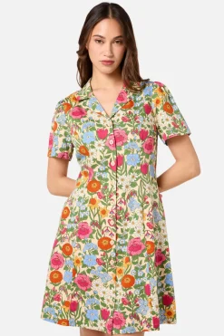 Floral Field Shirt Dress Outlet