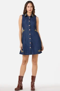 Flower Child Embroidered Dress Hot