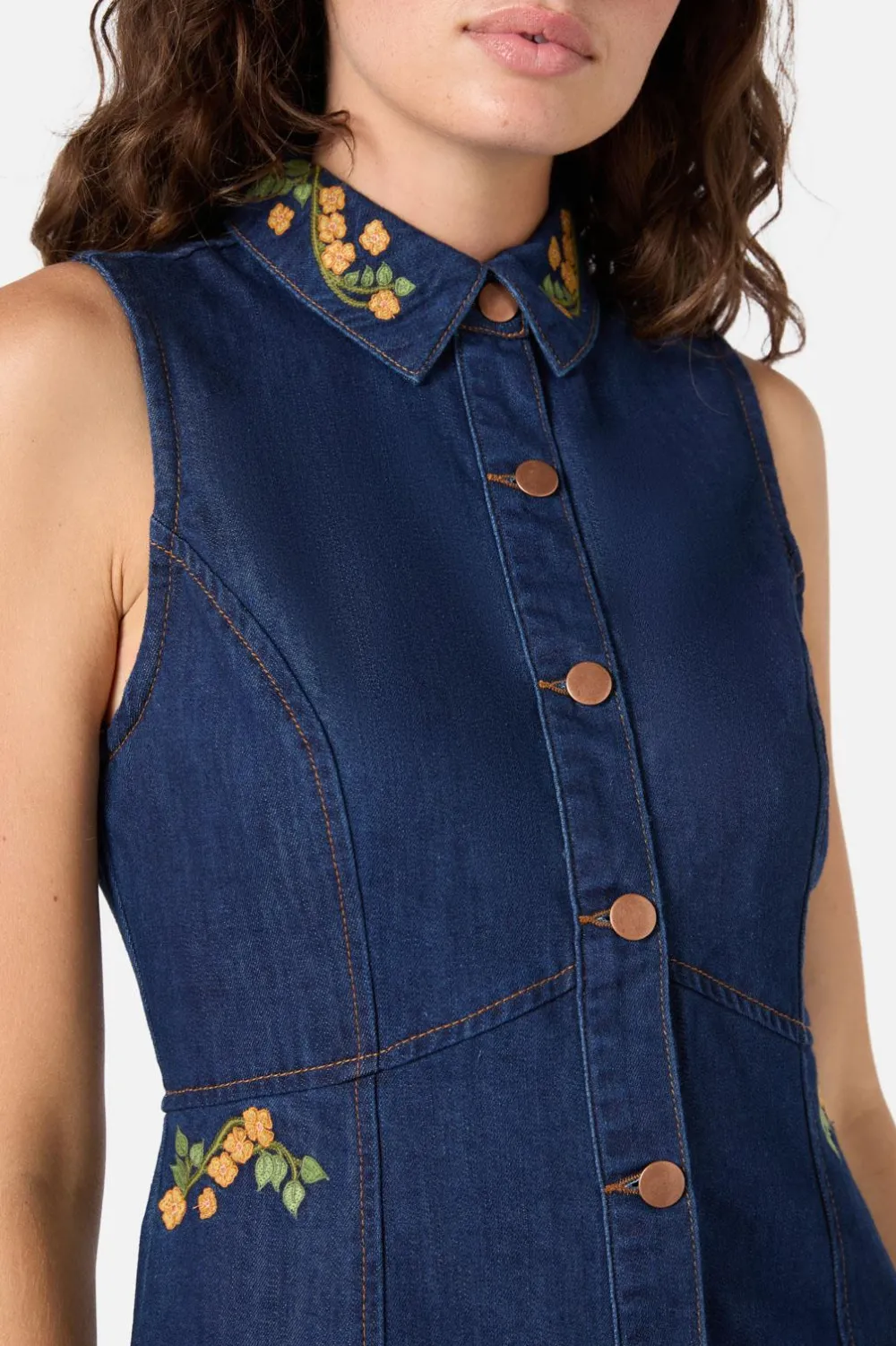 Flower Child Embroidered Dress Hot