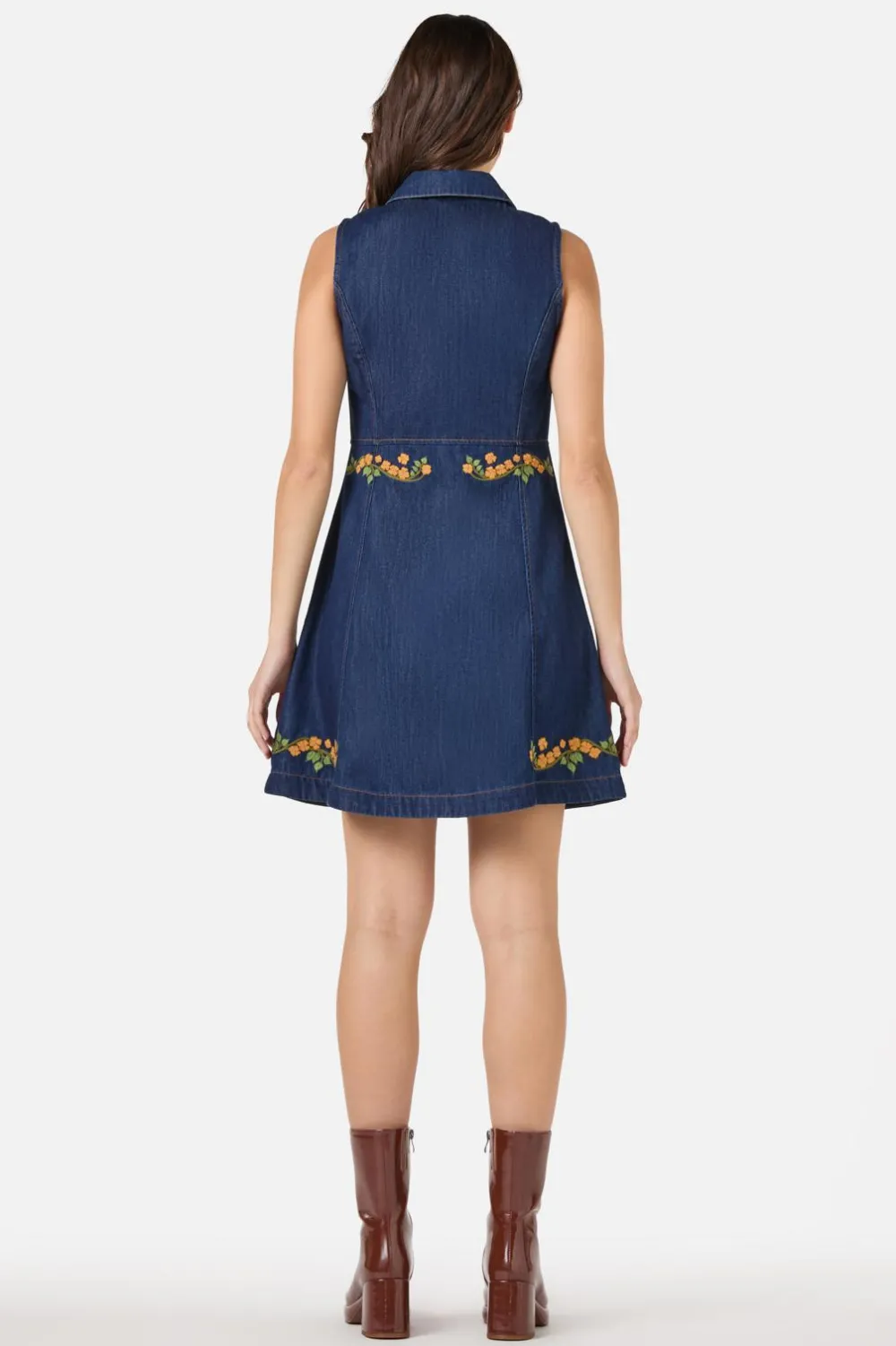 Flower Child Embroidered Dress Hot