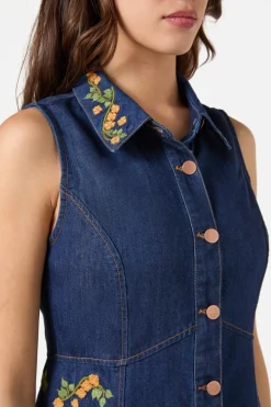 Flower Child Embroidered Dress Hot