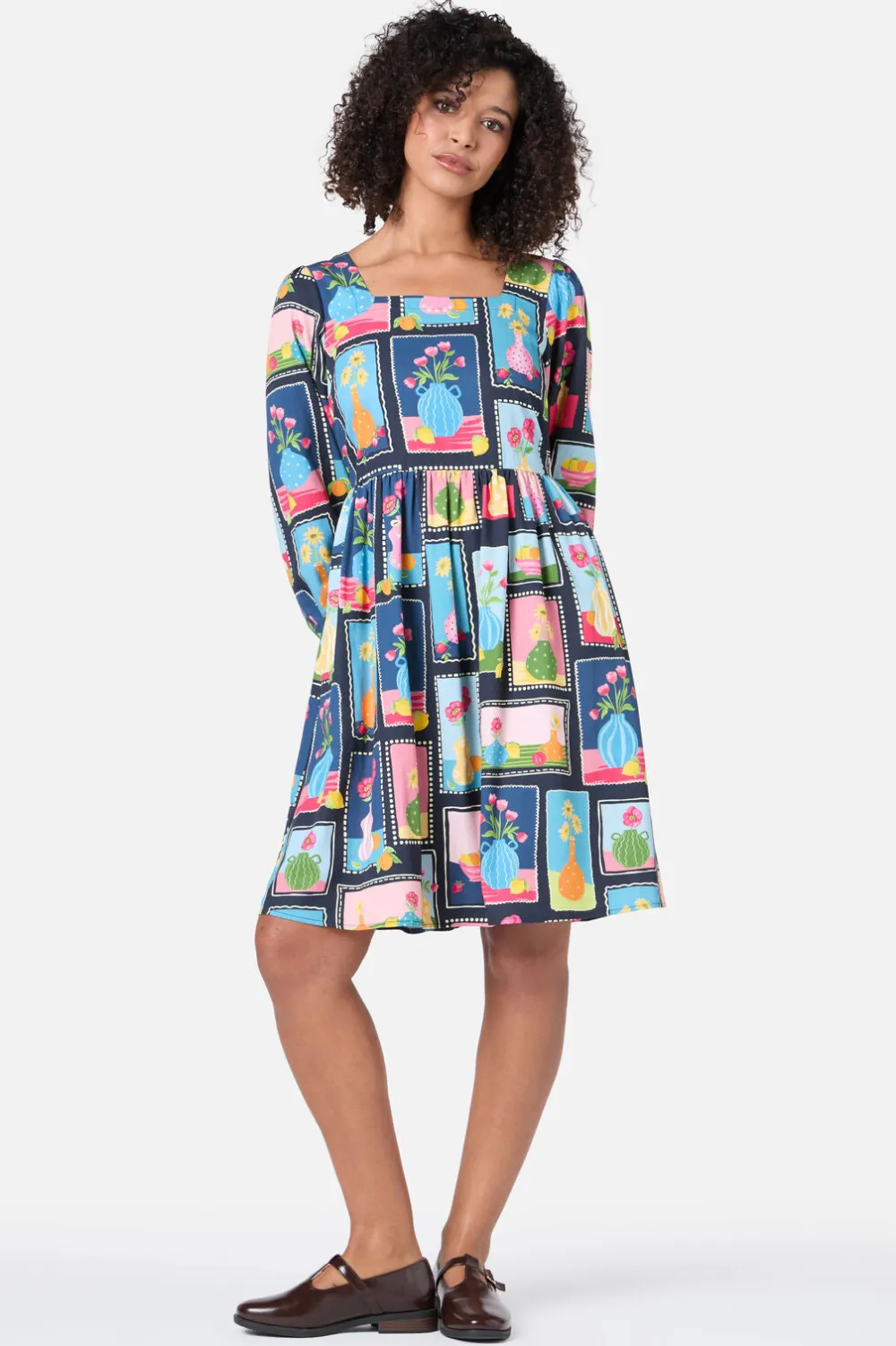 Flower Vases Mini Dress