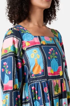 Flower Vases Mini Dress