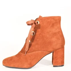 Flynn Suede Lace-Up Booties Hot