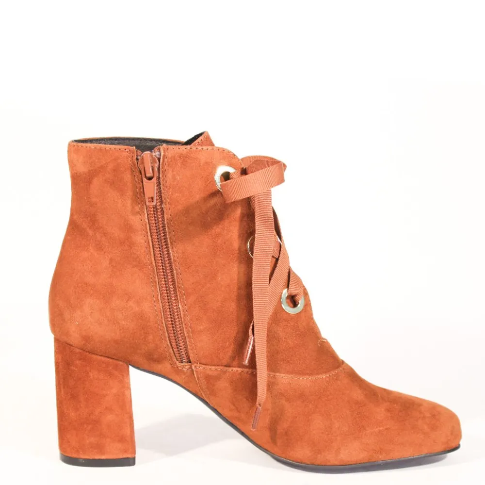 Flynn Suede Lace-Up Booties Hot
