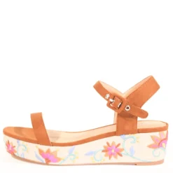 Friday Embroidered Wedged Sandals Sale