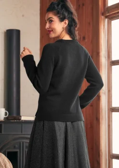 Full of Nostalgia Crewneck Pullover Eclipse Noir