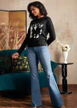 Full of Nostalgia Crewneck Pullover Eclipse Noir