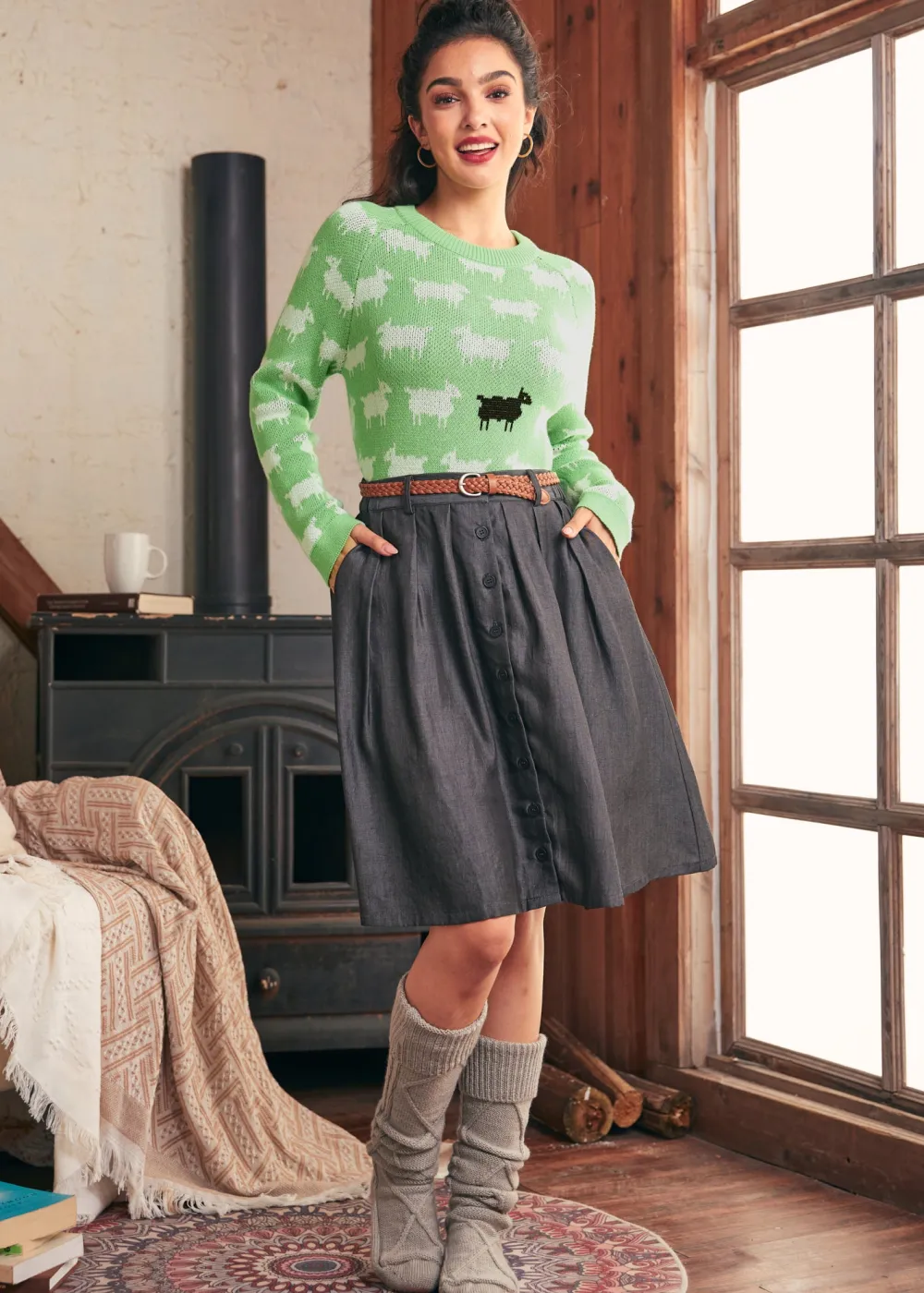 BTC Full of Nostalgia Crewneck Pullover Jade Dream