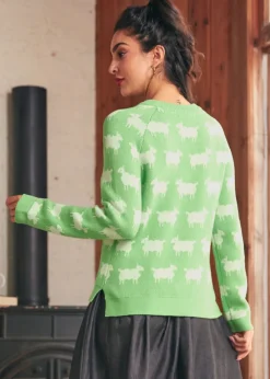 BTC Full of Nostalgia Crewneck Pullover Jade Dream