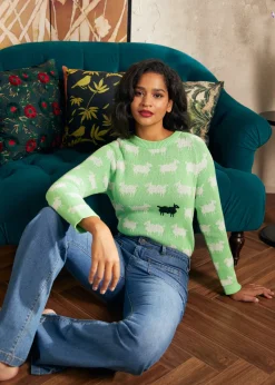 BTC Full of Nostalgia Crewneck Pullover Jade Dream