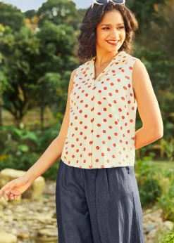 Gala Glitter Sleeveless Blouse Festive Finesse New