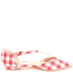 Garden Gingham T-Strap Flats Discount