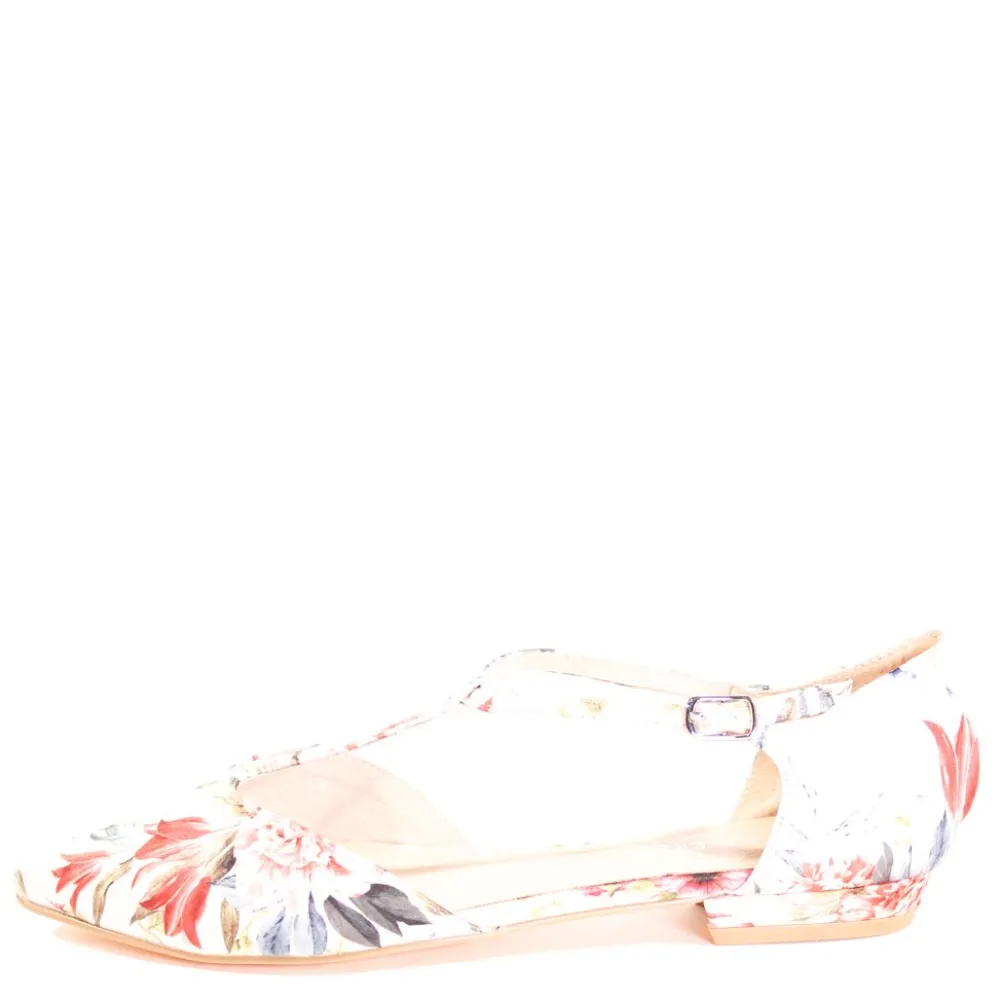 Garden Gingham T-Strap Flats Discount