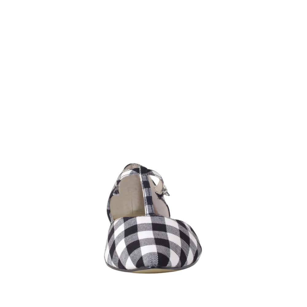 Garden Gingham T-Strap Flats Discount