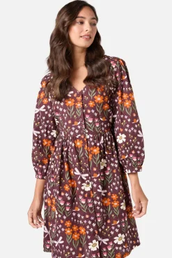 Garden Life Button Front Dress Clearance
