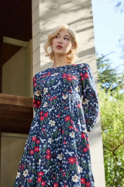 Garden Life Midi Dress New