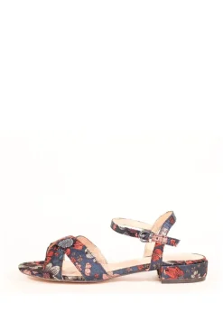 Geisha Floral Sandals NAVY Online