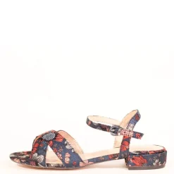 Geisha Floral Sandals NAVY Online