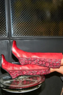 Geller Floral Lace Boots Discount