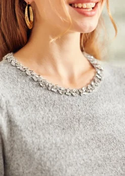 BTC Gilded Age Long Sleeve Sweater Cozy Clouds