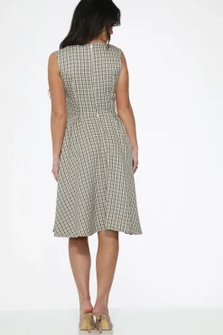 Gingham Swing Dress Outlet