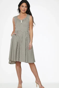 Gingham Swing Dress Outlet