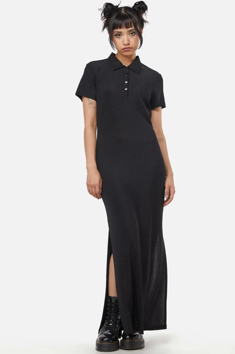 Dangerfield US Glitter Mesh Midi Dress Discount